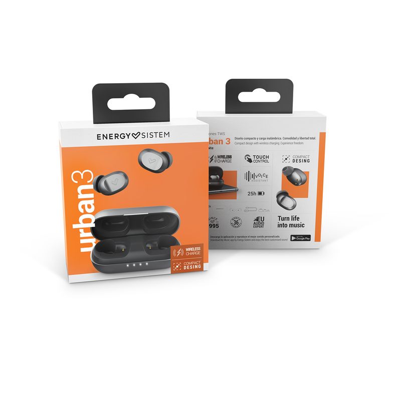 AURICULARES ENERGY SISTEM TRUE WIRELESS URBAN 3 GRAPHITE - Imagen 7 de 7