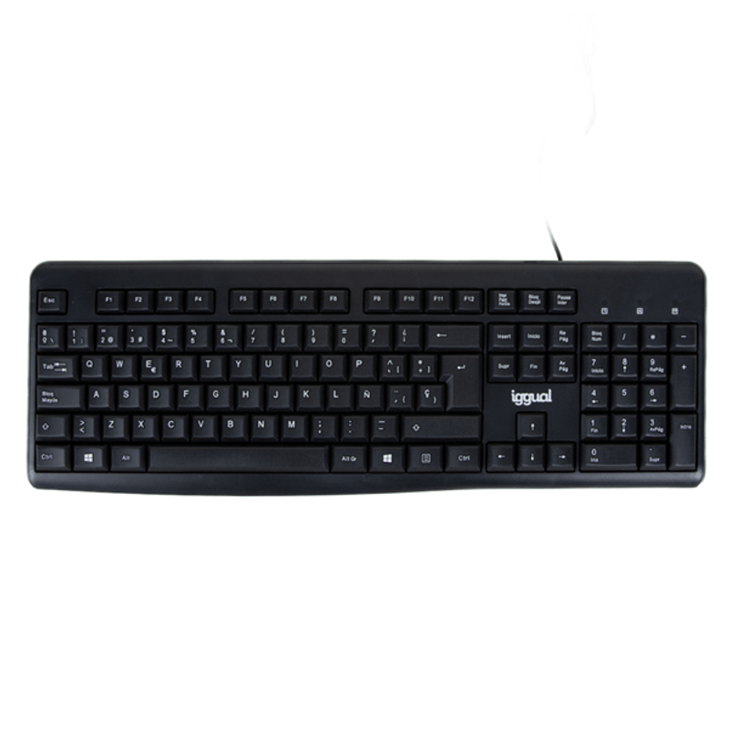 iggual Teclado estándar CK-BASIC2-105T negro - Imagen 1 de 6
