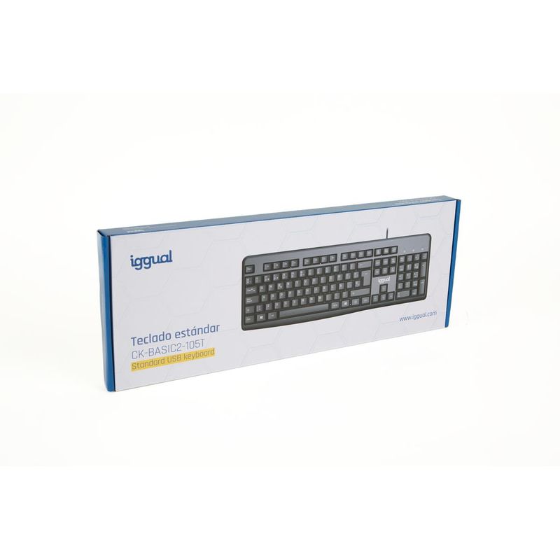 iggual Teclado estándar CK-BASIC2-105T negro - Imagen 5 de 6