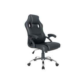 SILLA DE OFICINA ERGONOMICA EQUIP COLOR NEGRO RECUBRIMIENTO PU DE ALTA CALIDAD DISE??O 651016