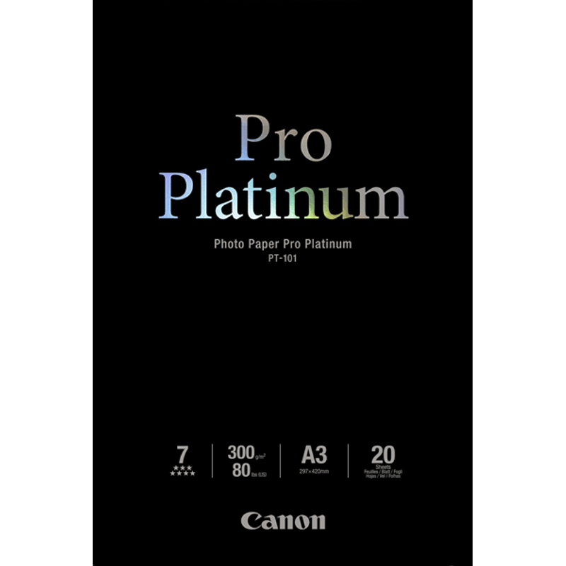 Paper/PT-101 Pro Platinum Photo A3 20sh - Imagen 1 de 1