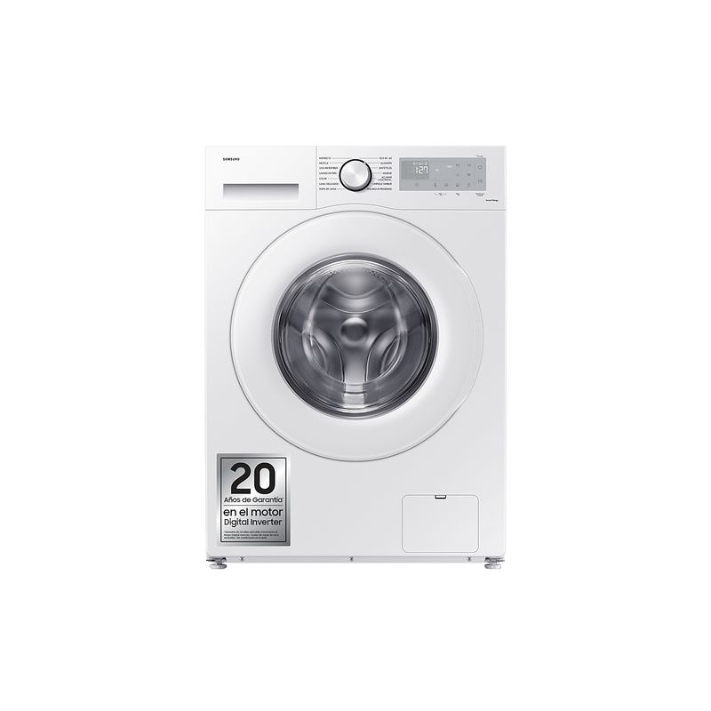 LAVADORA CARGA FRONTAL SAMSUNG WW80CGC04DTHEC 8 KG 1400 RPM A BLANCO - Imagen 2 de 10