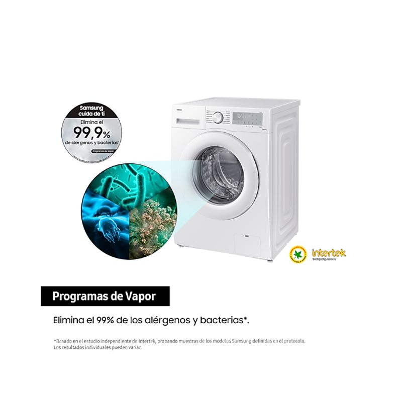 LAVADORA CARGA FRONTAL SAMSUNG WW80CGC04DTHEC 8 KG 1400 RPM A BLANCO - Imagen 6 de 10