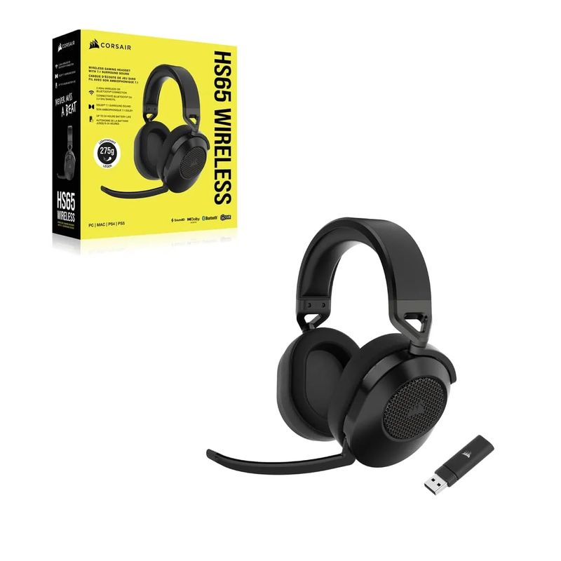AURICULARES CORSAIR HS65 WIRELESS NEGRO V2 - Imagen 5 de 5