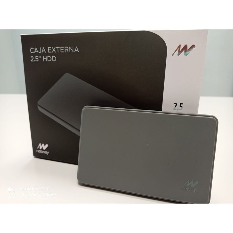 CAJA EXTERNA HDD 2.5" RUBBER NETWAY SATA USB 3.0 GRIS - Imagen 1 de 1