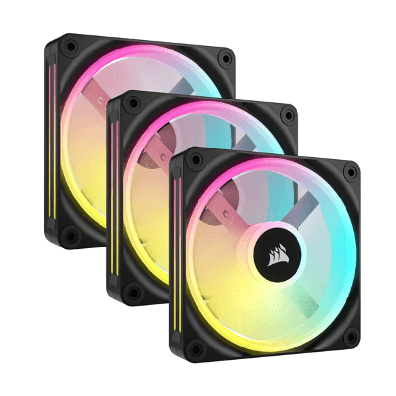VENTILADOR CAJA CORSAIR QX RGB SERIES iCUE LINK QX120 RGB 120MM MAGNETIC DOME TRIPLE PACK CO-9051002-WW - Imagen 1 de 1