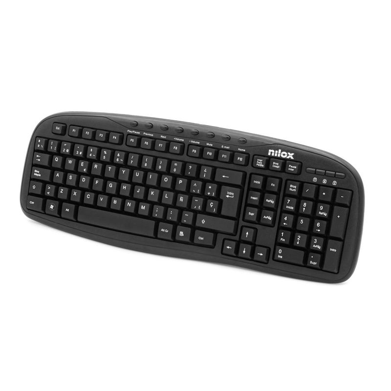 TECLADO MULTIMEDIA NILOX USB NEGRO - Imagen 4 de 11
