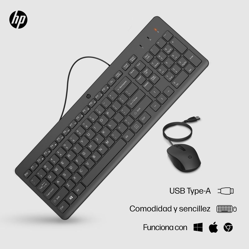 HP 150 WIRED MOUSE/KB COMBO - Imagen 5 de 8