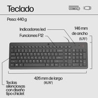 Miniatura 7 de HP 150 WIRED MOUSE/KB COMBO