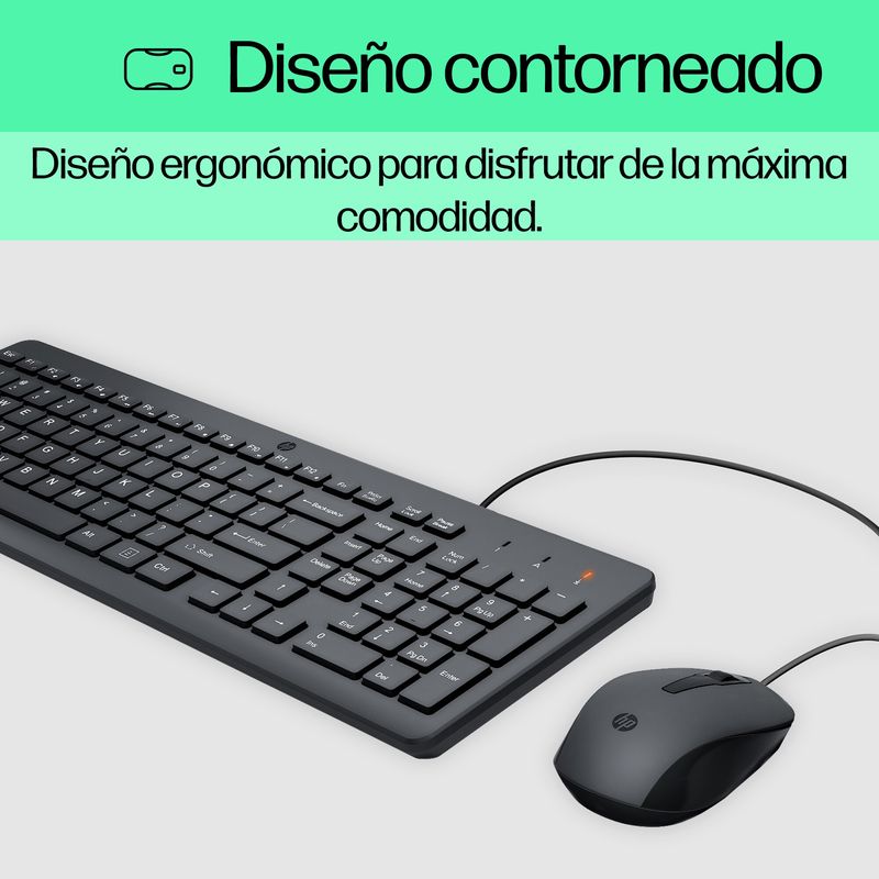 HP 150 WIRED MOUSE/KB COMBO - Imagen 8 de 8