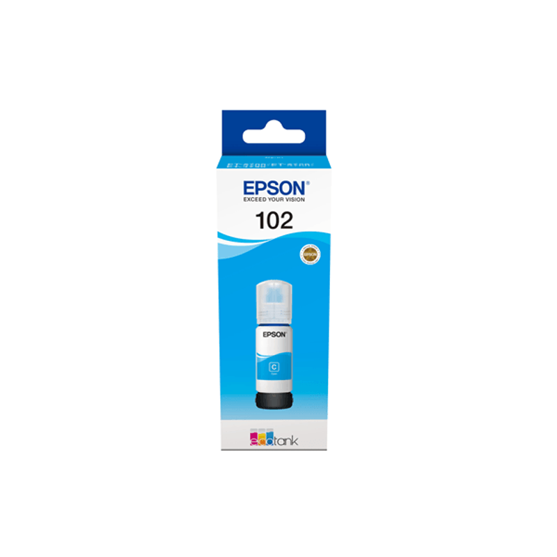 CONSUMIBLE EPSON CYAN BOTELLA ECOTANK 102 - Imagen 1 de 3