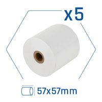 Miniatura 5 de iggual Pack 5 rollos papel térmico sin BPA 57X57mm