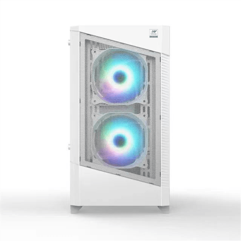 CAJA M-ATX NETWAY XG525+3 FAN ARGB BLANCA - Imagen 2 de 4