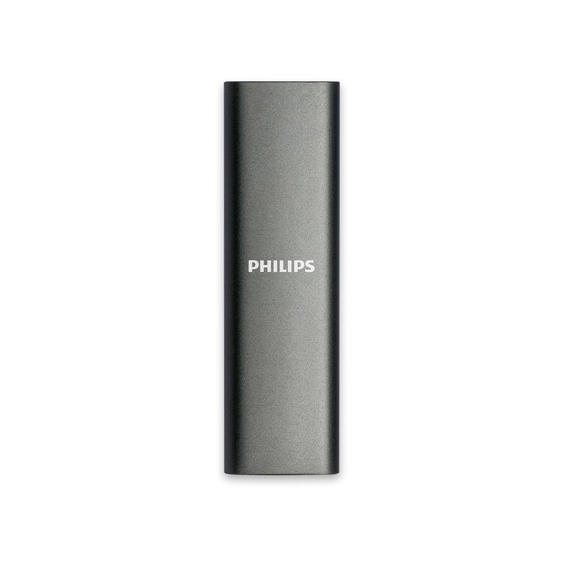 DISCO M.2 EXTERNO PHILIPS 2TB USB-C/USB3.0 540MB ULTRA SLIM GRIS - Imagen 2 de 3