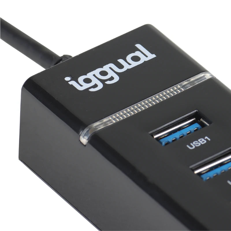 iggual Hub USB 3.0 tipo C x 4 puertos HUB-C-4p - Imagen 4 de 5
