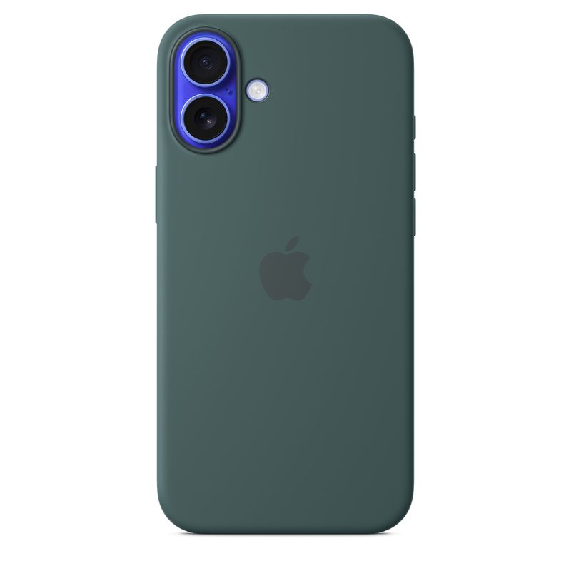 iPhone 16 Plus Silicone Case with MagSafe - Lake Green - Imagen 2 de 6
