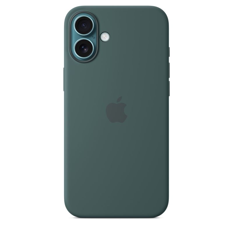 iPhone 16 Plus Silicone Case with MagSafe - Lake Green - Imagen 3 de 6