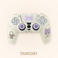 Miniatura 1 de FUNDA SILICONA + GRIPS TANOOKI COMBO PACK MANEKI | PS5