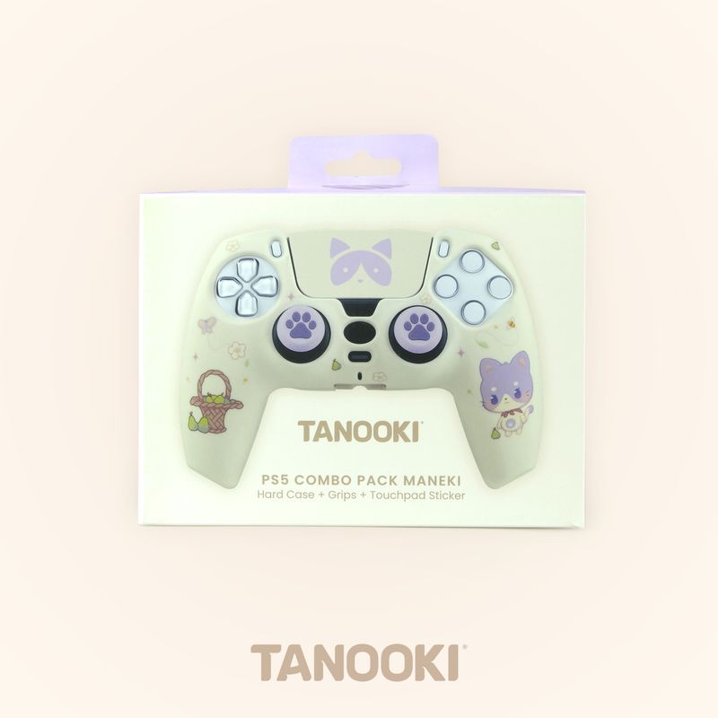 FUNDA SILICONA + GRIPS TANOOKI COMBO PACK MANEKI | PS5 - Imagen 8 de 24