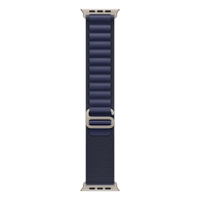 49mm Navy Alpine Loop - Small - Natural Titanium Finish