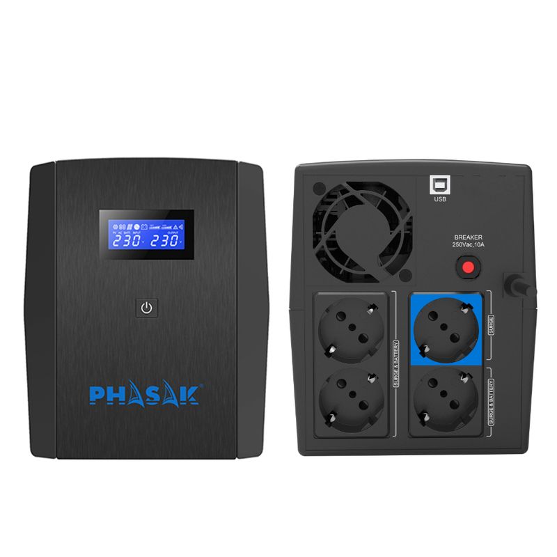 SAI 2260 VA PHASAK SIRIUS 1320W DIGITAL INTERACTIVA - Imagen 3 de 8