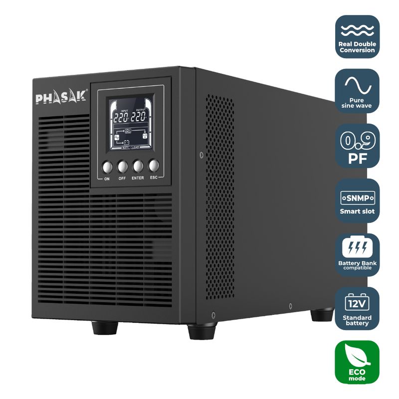 SAI 2000 VA PHASAK SMART PRO 1800W ONLINE - Imagen 8 de 10