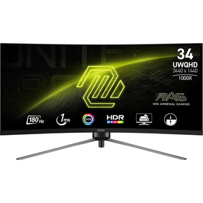 MONITOR MSI MAG 345CQR 34" VA 3440 x 1440 HDMI 1MS 180HZ CURVO