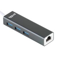 Miniatura 3 de iggual Hub USB-A 3 puertos USB 3.0 + RJ45 Gigabit