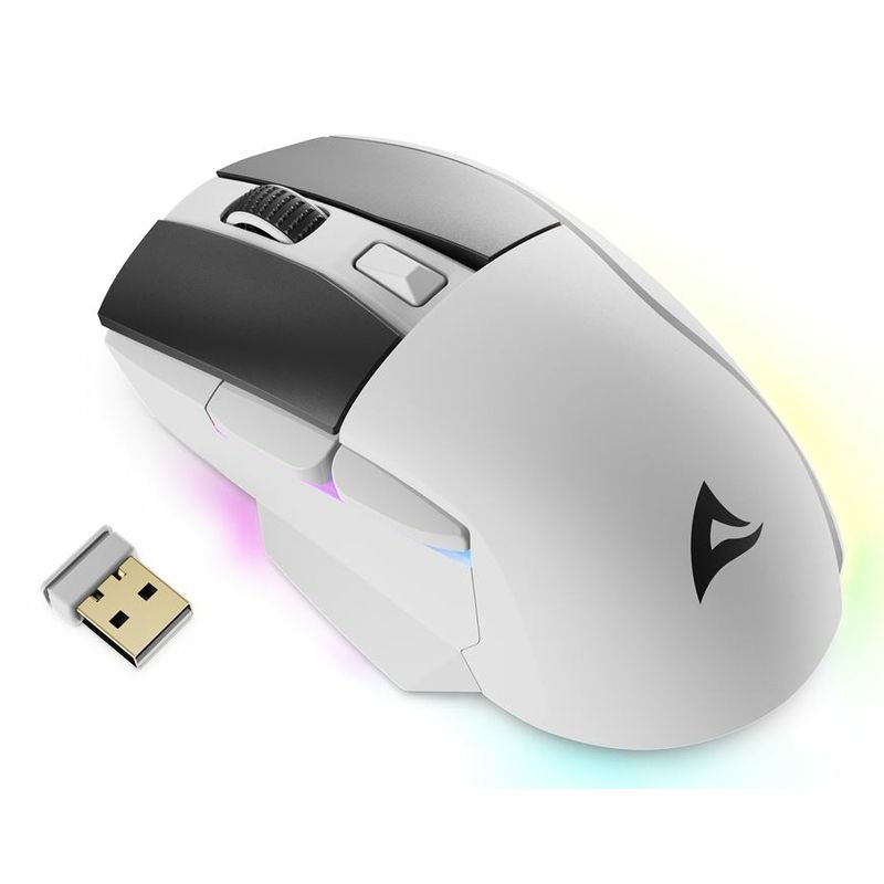 RATON GAMING SHARKOON SKILLER SGM50W BLANCO - Imagen 3 de 9