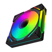 Miniatura 2 de VENITLADOR NETWAY MIRROR  12CM BLACK 5V ARGB+PWM