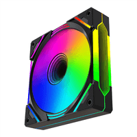 Miniatura 4 de VENITLADOR NETWAY MIRROR  12CM BLACK 5V ARGB+PWM