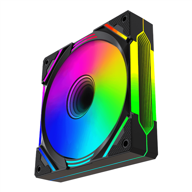 VENITLADOR NETWAY MIRROR 12CM BLACK 5V ARGB+PWM - Imagen 4 de 4