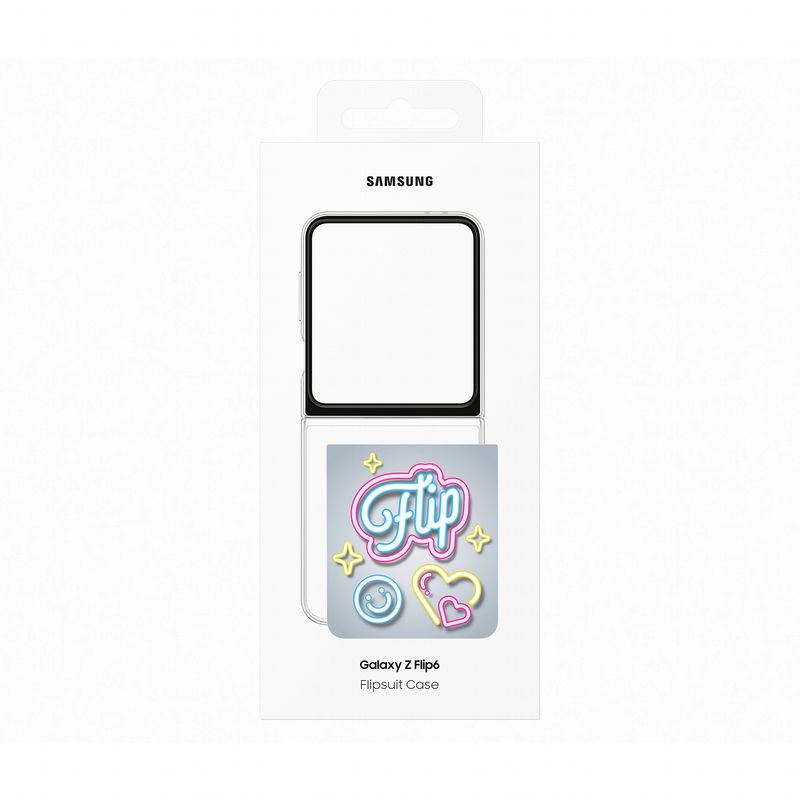 CARGADOR PARA MOVIL SAMSUNG FLIP SUIT COVER Z FLIP 6 TRANSPARENTE - Imagen 6 de 6