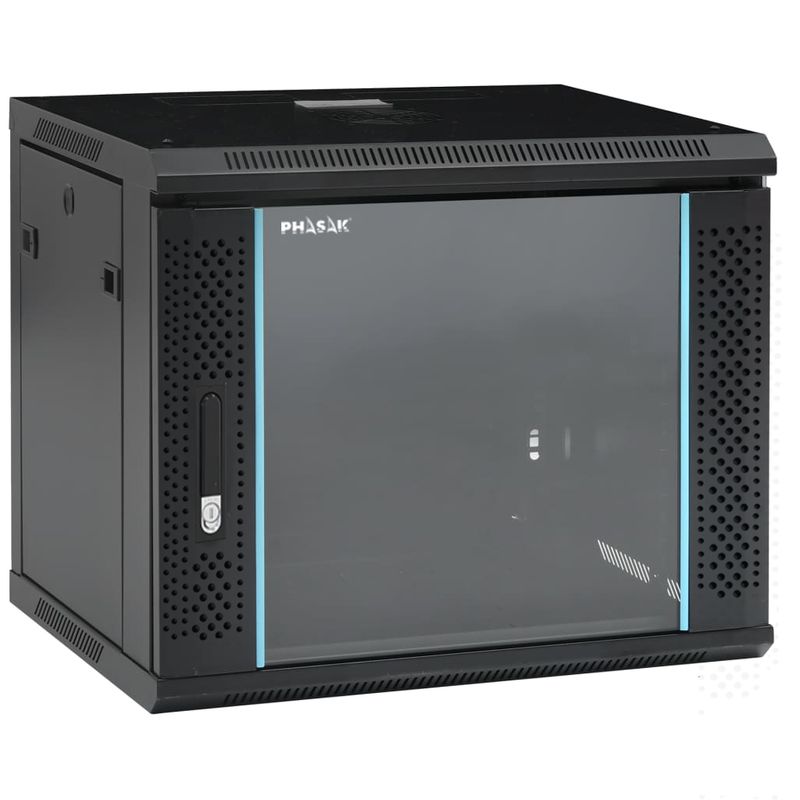 PHASAK Mural Rack PHASAK Pro 19" 9U Desmontado - Envio Flat Pack - PHO 2109D Negro - Imagen 3 de 9