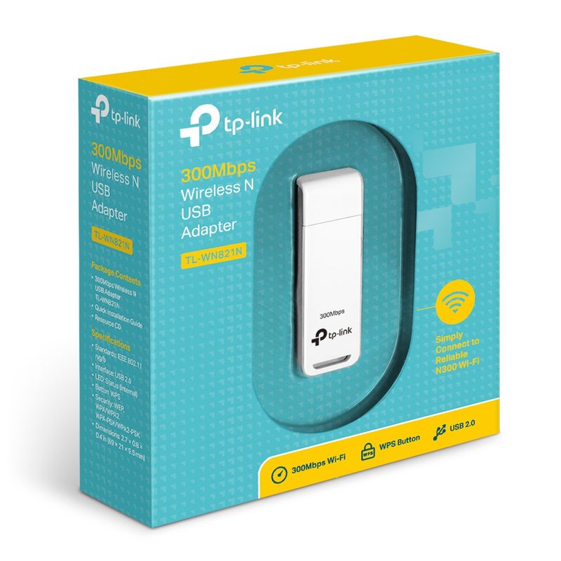 TARJETA DE RED INAL. TP-LINK TL-WN821N 300MB USB - Imagen 4 de 6