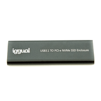 Miniatura 1 de iggual Caja externa USB-C 3.1 SSD M.2 NVMe y SATA