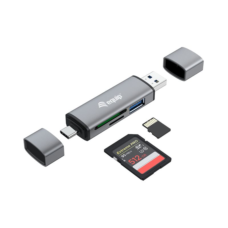 CARD READER EXTERNO CONCEPTORNIC USB 3.0 DOBLE CONEXION USB & USB-C OTG - Imagen 4 de 7