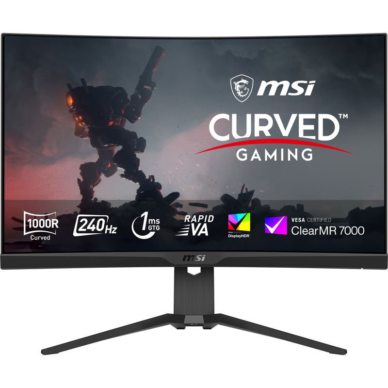MSI MONITOR MPG 275CQRXF. 27" RAPID VA CURVO 1500R. 2560X1440 . 240HZ. NEGRO - Imagen 2 de 26