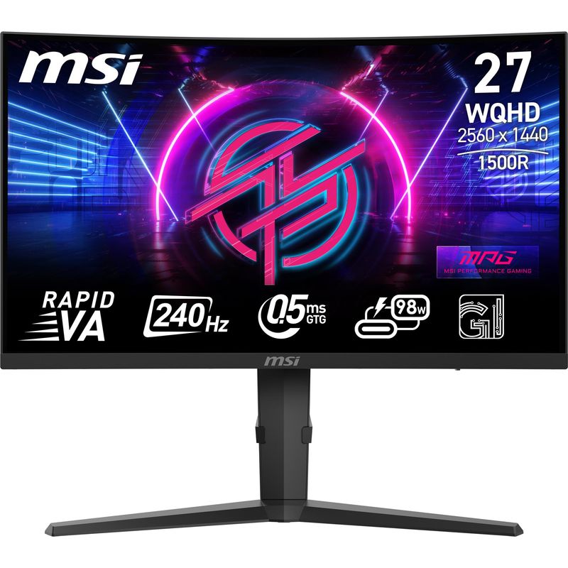 MSI MONITOR MPG 275CQRXF. 27" RAPID VA CURVO 1500R. 2560X1440 . 240HZ. NEGRO - Imagen 24 de 26