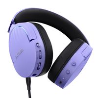 Miniatura 5 de HEADSET BLUETOOTH TRUST GAMING FAYZO GXT 491 LILA 25305 BT Y USB 2.4Ghz MICROFONO DESMONTABLE Y FLEX