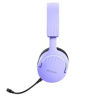 Miniatura 7 de HEADSET BLUETOOTH TRUST GAMING FAYZO GXT 491 LILA 25305 BT Y USB 2.4Ghz MICROFONO DESMONTABLE Y FLEX