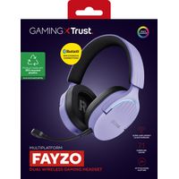 Miniatura 15 de HEADSET BLUETOOTH TRUST GAMING FAYZO GXT 491 LILA 25305 BT Y USB 2.4Ghz MICROFONO DESMONTABLE Y FLEX