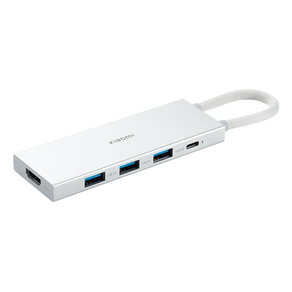 Xiaomi 5 en 1 Hub USB-C con 3x USB-A 3.0, 1x USB-C Carga Rapida hast 100W, 1x HDMI