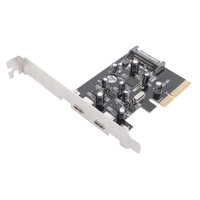 Miniatura 1 de TARJETA PCI EXPRESS 2 PUERTOS USB 3.1 TIPO C NETWAY