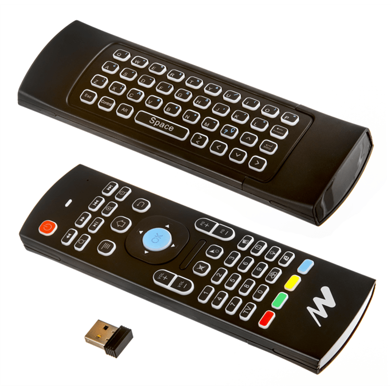 TECLADO NETWAY MULTIFUNCIóN AIR MOUSE QUERTY 2.4GH RETROILUMINADO - Imagen 2 de 2