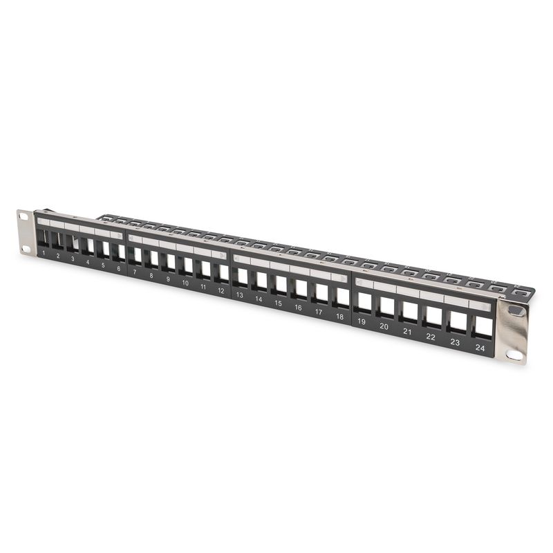 MODULAR PATCH PANEL SHIELDED 24-PORT COLOR BLA CK - Imagen 2 de 5