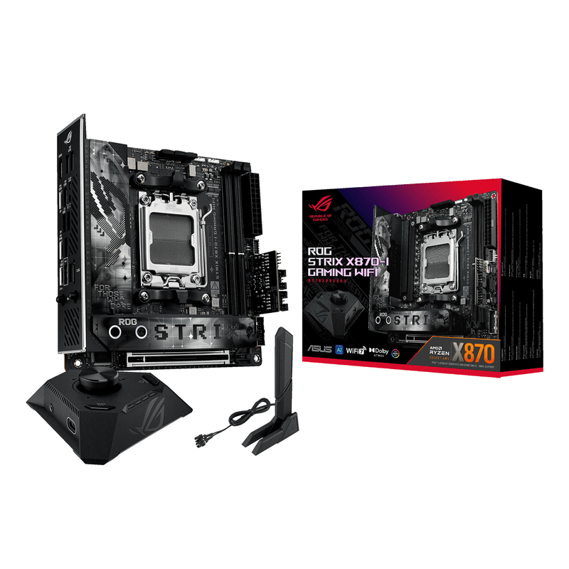 Asus AMD ROG STRIX X870-I GAMING WIFI Socket AM5 - Imagen 1 de 18