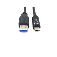 Miniatura 4 de CABLE USB-A MACHO USB-C MACHO USB 3.2 2M TRANSFERENCIA 5G 3A COLOR NEGRO