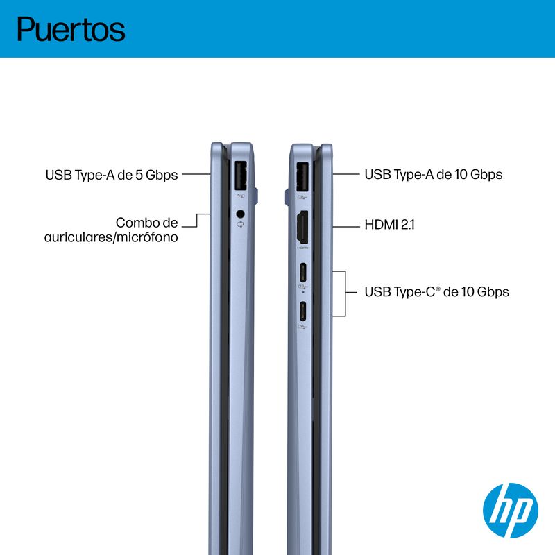 PORTATIL HP X360 INTEL OMNIBOOK 5 FLIP 14 CORE I5-1334U, 16GB, 512GB SSD, 14" TACTIL , W11 - Imagen 5 de 18
