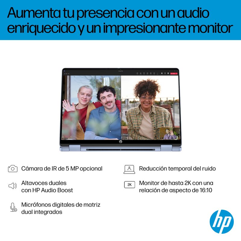 PORTATIL HP X360 INTEL OMNIBOOK 5 FLIP 14 CORE I5-1334U, 16GB, 512GB SSD, 14" TACTIL , W11 - Imagen 8 de 18